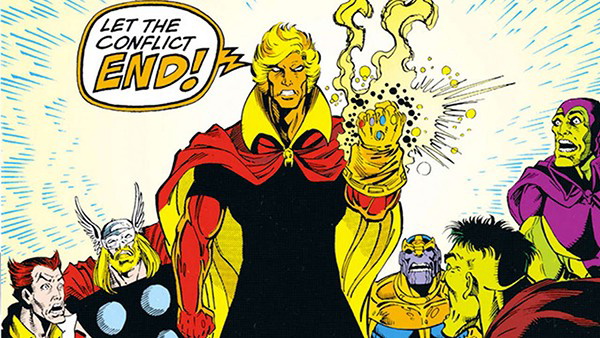 Adam Warlock com a Manopla do Infinito