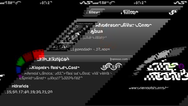 captura de tela do app Cine Mobits