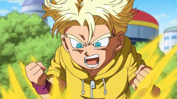 Trunks revela para Goku que é filho de Vegeta e Bulma - Dragon