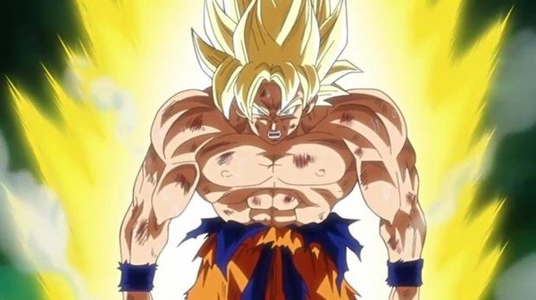 Dragon Ball Z Super Saiyajin Goku Sangue de Saiyajins Estátua