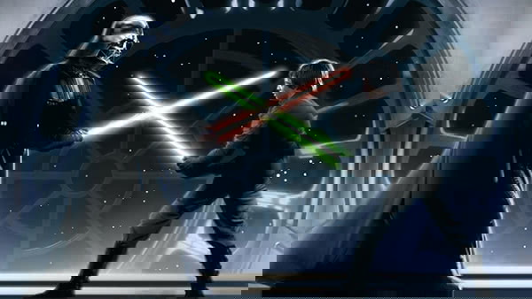 Luke luta contra Darth Vader