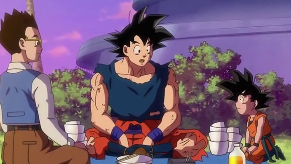 Goku assistindo seu filho luta #dragonball #dragonballz #goku #dragon