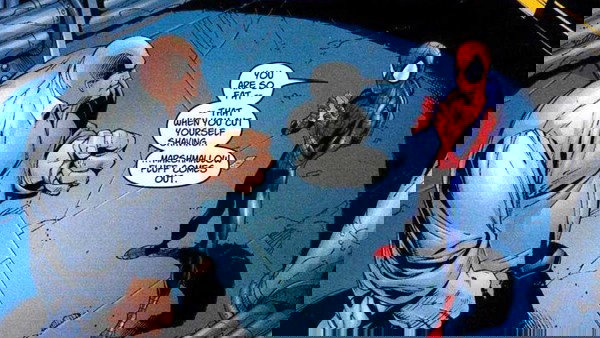 quadrinho do Homem-Aranha e Rei do Crime