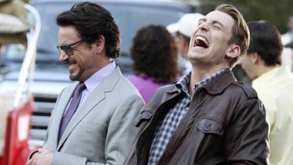 Robert Downey Jr. e Chris Evans
