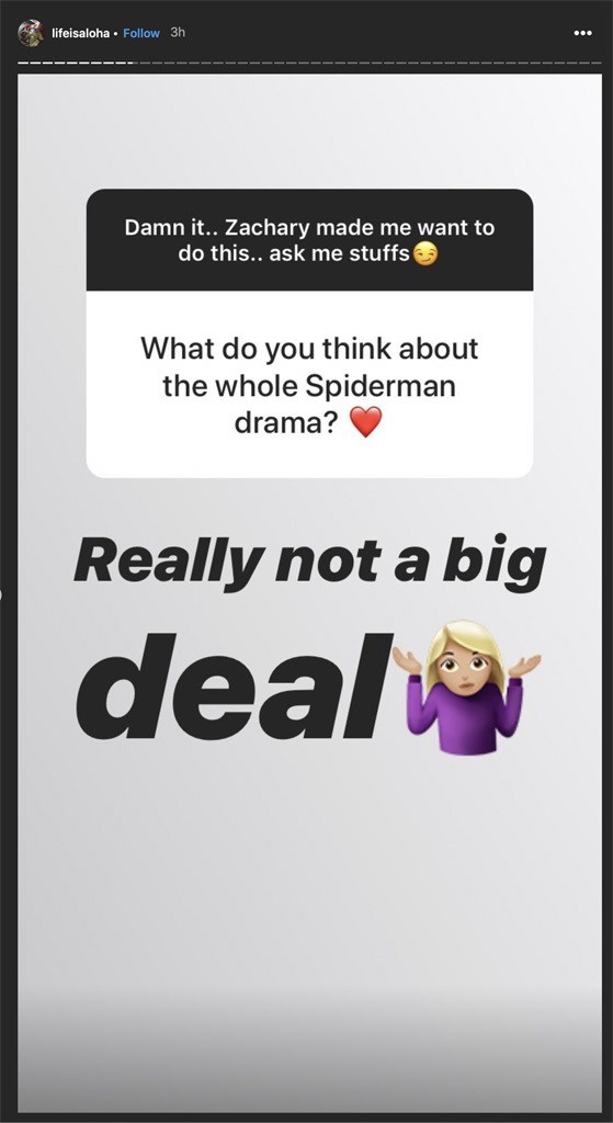 Comentário de Jacob Batalon