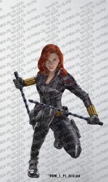 Arte vazada de Viúva Negra