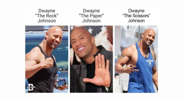 the rock tem irmao gemeo?