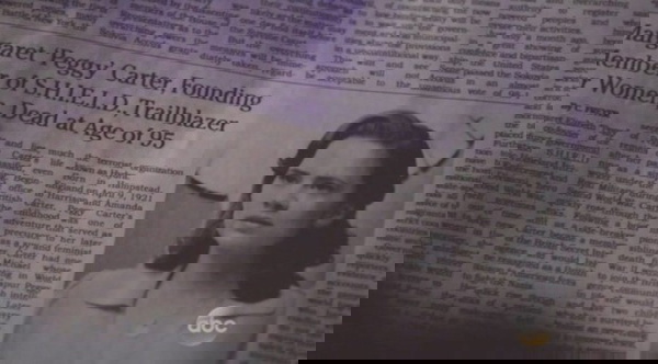 Obituário de Peggy Carter em Agents of SHIELD