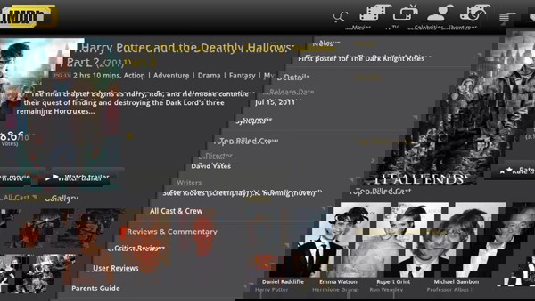 captura de tela do app IMDb