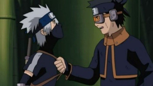 Todo dia Kakashi dando um discurso motivacional sobre o naruto