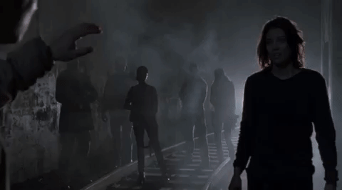 Maggie e Glenn se encontrando