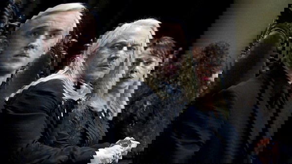 Draco, Lúcio e Narcisa Malfoy