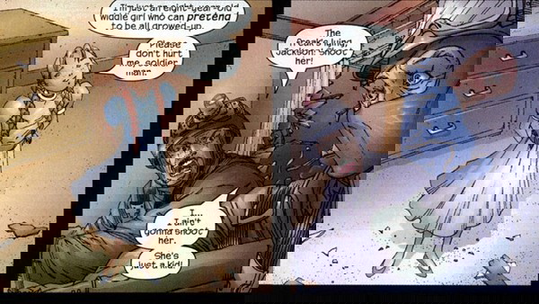 Mística fingindo ser uma garotinha