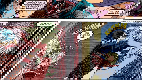 Demolidor empurrando Mary