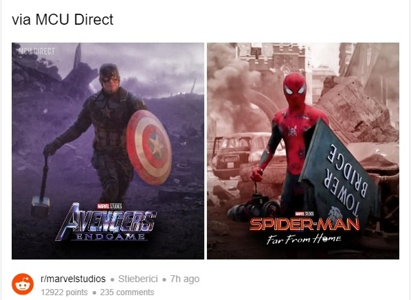 Paralelo em filmes da Marvel Studios