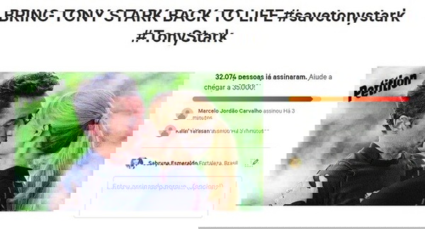 petição tony stark