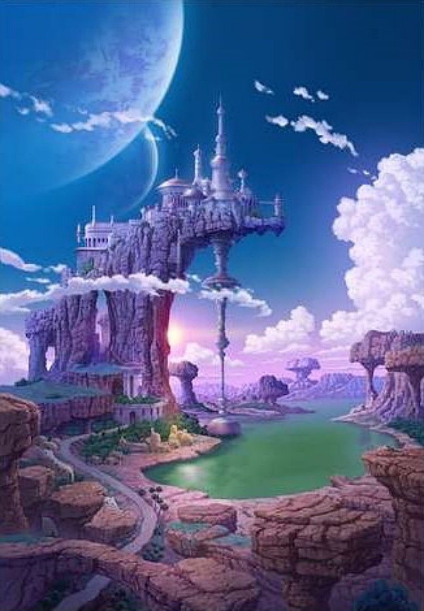 Planeta Vegeta e o castelo real. - Daiko O Saiyajin