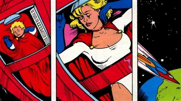 Fato de super-heroína Kryptoniana para mulher