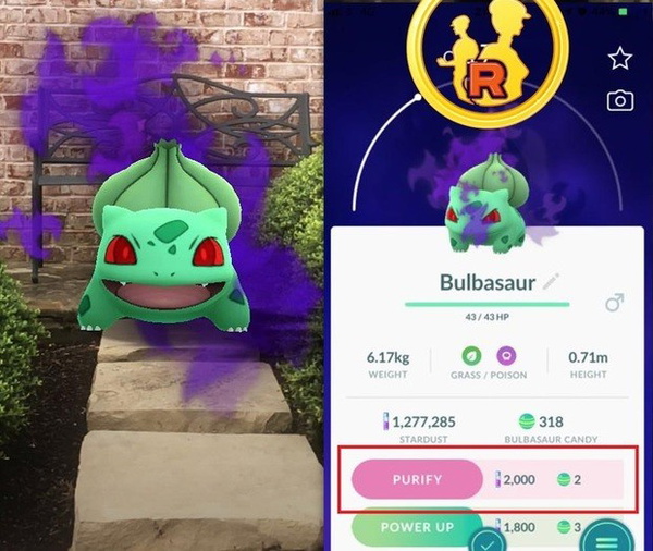 Pokémon GO - Pokémon Sombroso e Pokémon Purificado