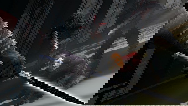 sabre de luz negro, conhecido como Darksaber