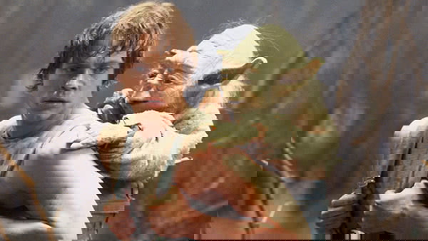 Treinamento com Yoda nos pântanos de Dagobah