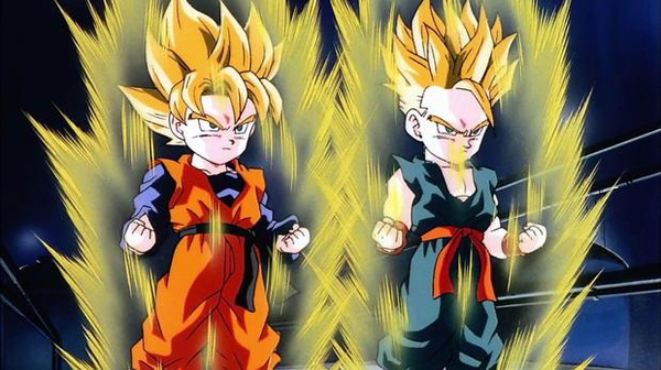 Trunks revela para Goku que é filho de Vegeta e Bulma - Dragon